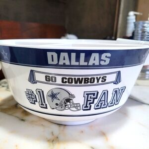 NFL Dallas Cowboys Snack and Dip Bowl